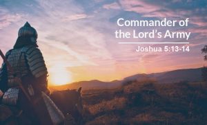 Read more about the article Commander of the Lord’s Army (Joshua 5:13-14)