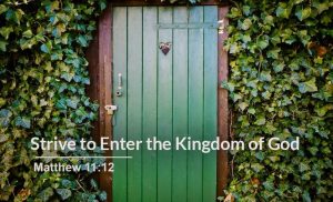 Read more about the article Strive to Enter the Kingdom of God (Matthew 11:12)