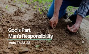 Read more about the article God’s Part, Man’s Responsibility. (Acts 27:23-28)