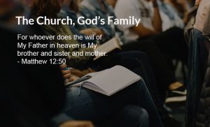 Read more about the article The Church, God’s Family (Matt 12:50)