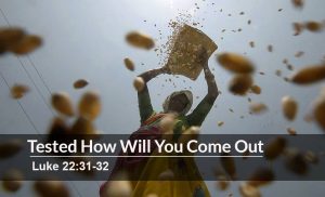 Read more about the article Tested How Will You Come Out (Luke 22:31-32)