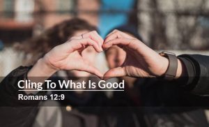 Read more about the article Cling To What Is Good (Romans 12:9)