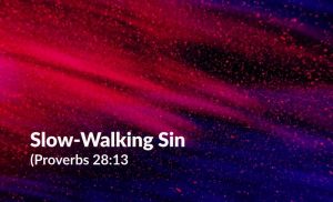 Read more about the article Slow-Walking Sin (Prov 28:13)