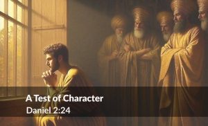 Read more about the article A Test of Character (Daniel 2:24)